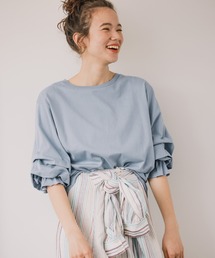 [WEB限定]袖タックタックプルオーバー
