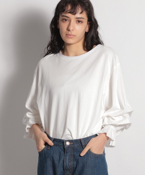 セール】[WEB限定]袖タックタックプルオーバー（Tシャツ
