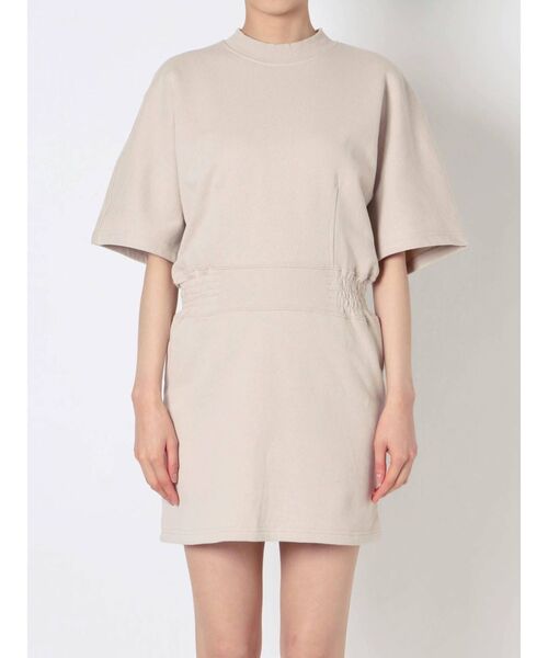 EMODA(エモダ)の「ウエストマークショートワンピース(ワンピース・レディース・グレー/ブラック/ブルー/ベージュ・FREE)」の6枚目の写真