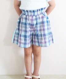 KP | シャーリングチェックキュロット(100-130cm)(その他パンツ)