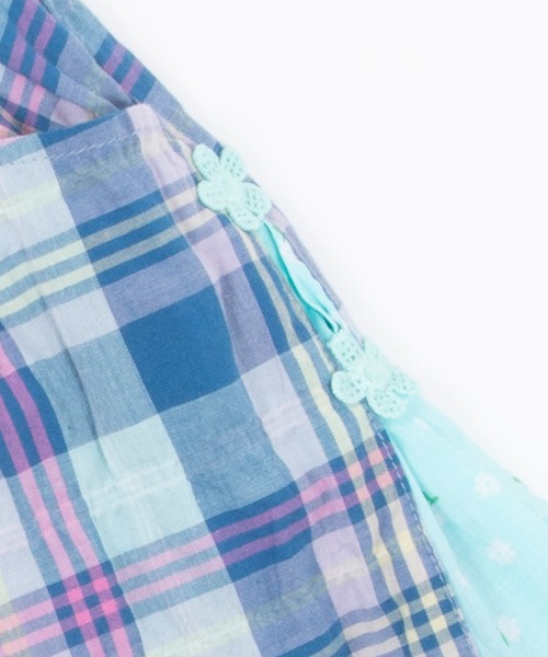 KP（ケーピー）の「シャーリングチェックキュロット(100-130cm)（その他パンツ・キッズ・オレンジ/ブルー系その他・110cm/120cm/130cm）」の8枚目の写真