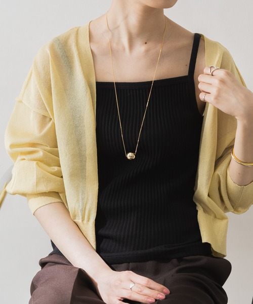 URBAN RESEARCH(アーバンリサーチ)の「スクエアネックキャミソール(キャミソール・レディース・ブラック/ベージュ/オフホワイト・FREE)」の3枚目の写真