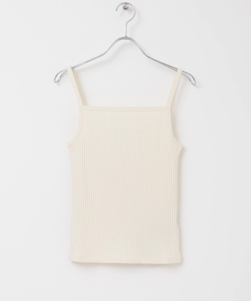 URBAN RESEARCH(アーバンリサーチ)の「スクエアネックキャミソール(キャミソール・レディース・ブラック/ベージュ/オフホワイト・FREE)」の11枚目の写真