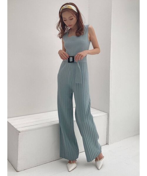 RESEXXY（リゼクシー）の「チェーンコンビスカーフ（バンダナ/スカーフ・レディース・ベージュ/ブルー・FREE）」の3枚目の写真