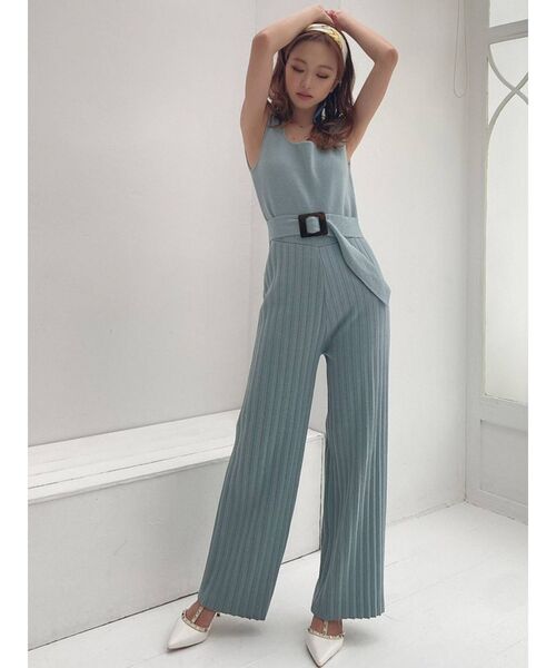 RESEXXY（リゼクシー）の「チェーンコンビスカーフ（バンダナ/スカーフ・レディース・ベージュ/ブルー・FREE）」の5枚目の写真