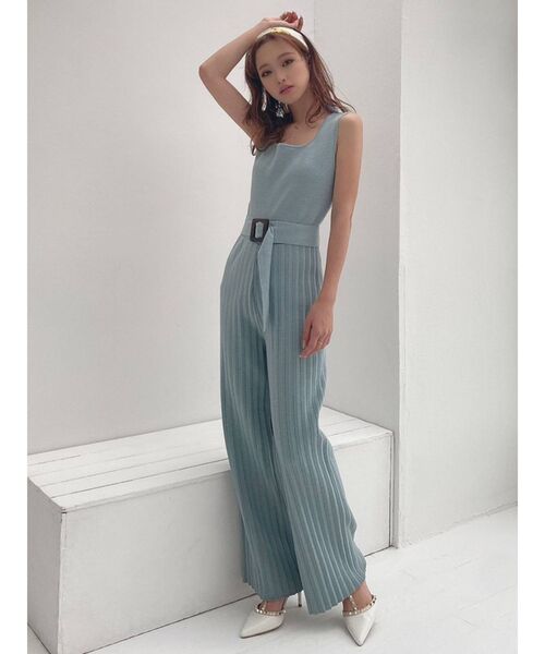 RESEXXY（リゼクシー）の「チェーンコンビスカーフ（バンダナ/スカーフ・レディース・ベージュ/ブルー・FREE）」の6枚目の写真