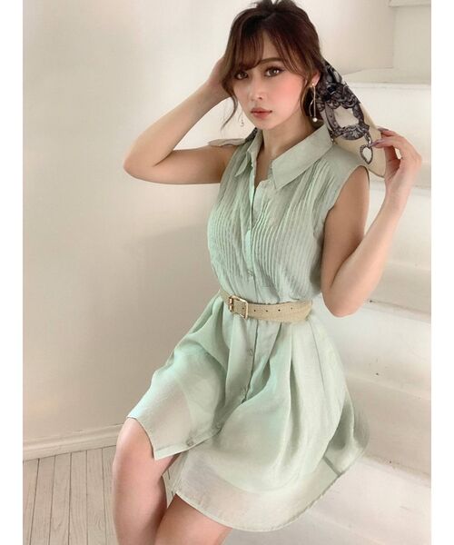 RESEXXY（リゼクシー）の「チェーンコンビスカーフ（バンダナ/スカーフ・レディース・ベージュ/ブルー・FREE）」の9枚目の写真