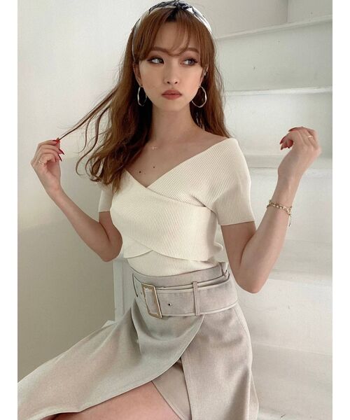 RESEXXY（リゼクシー）の「チェーンコンビスカーフ（バンダナ/スカーフ・レディース・ベージュ/ブルー・FREE）」の12枚目の写真