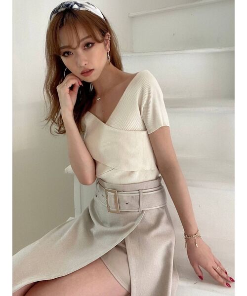 RESEXXY（リゼクシー）の「チェーンコンビスカーフ（バンダナ/スカーフ・レディース・ベージュ/ブルー・FREE）」の13枚目の写真