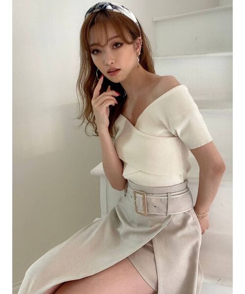 RESEXXY（リゼクシー）の「チェーンコンビスカーフ（バンダナ/スカーフ・レディース・ベージュ/ブルー・FREE）」の14枚目の写真