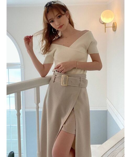 RESEXXY（リゼクシー）の「チェーンコンビスカーフ（バンダナ/スカーフ・レディース・ベージュ/ブルー・FREE）」の16枚目の写真