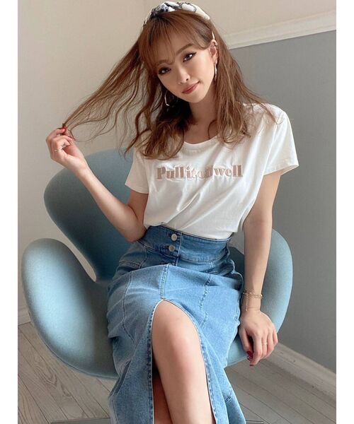 RESEXXY（リゼクシー）の「チェーンコンビスカーフ（バンダナ/スカーフ・レディース・ベージュ/ブルー・FREE）」の19枚目の写真