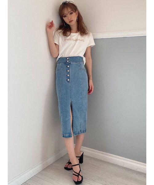 RESEXXY（リゼクシー）の「チェーンコンビスカーフ（バンダナ/スカーフ・レディース・ベージュ/ブルー・FREE）」の20枚目の写真