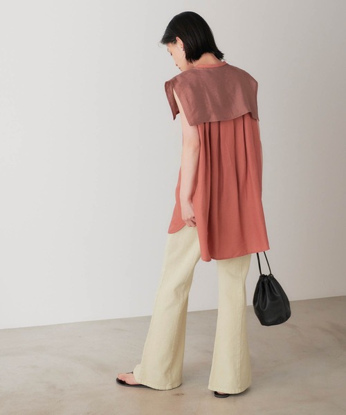 forksy.(フォルクシー)の「【forksy.】デニムピグメント加工スリットフレアパンツ(デニムパンツ・レディース・チャコールグレー/パープル/ブラウン/ブルー/ライトベージュ・FREE)」の12枚目の写真