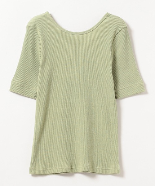 Ray BEAMS（レイビームス）の「Ray BEAMS / リブ ラウンドネック Tシャツ（Tシャツ/カットソー・レディース・パープル/ブラウン/ホワイト系その他/ミント・ONE SIZE）」の12枚目の写真