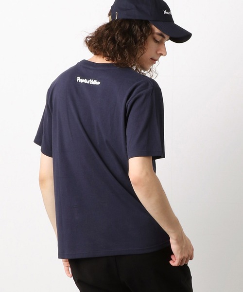 Purple&Yellow（パープルアンドイエロー）の「NEVER GIVE UP JAPAN　Tシャツ（Tシャツ/カットソー・メンズ・ホワイト/ネイビー/レッド/グリーン/ライトイエロー・MEDIUM/LARGE）」の4枚目の写真