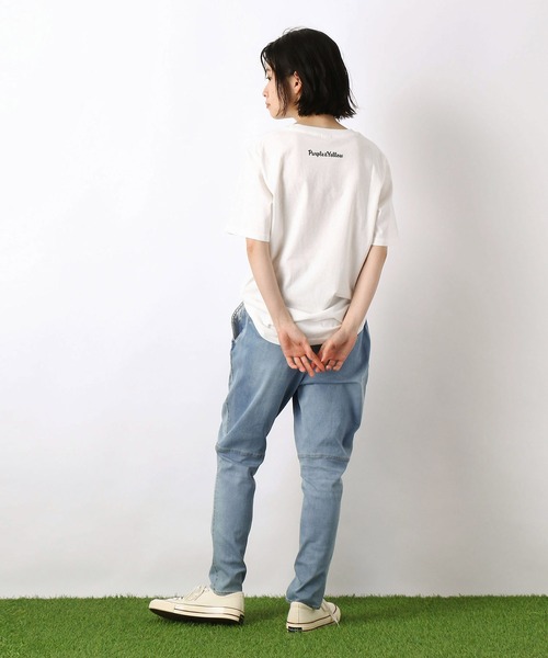 Purple&Yellow（パープルアンドイエロー）の「NEVER GIVE UP JAPAN　Tシャツ（Tシャツ/カットソー・メンズ・ホワイト/ネイビー/レッド/グリーン/ライトイエロー・MEDIUM/LARGE）」の14枚目の写真