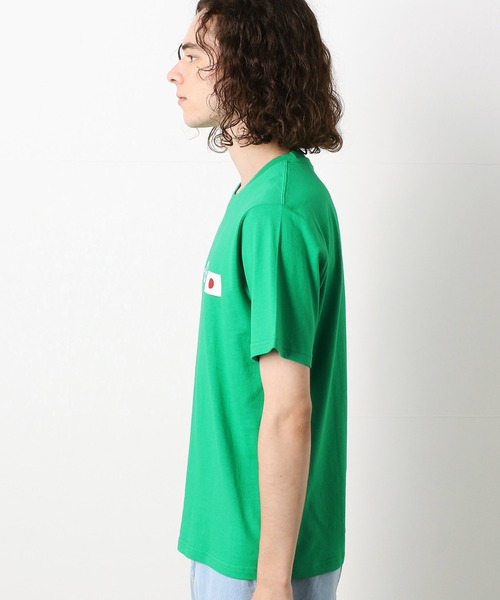 Purple&Yellow（パープルアンドイエロー）の「NEVER GIVE UP JAPAN　Tシャツ（Tシャツ/カットソー・メンズ・ホワイト/ネイビー/レッド/グリーン/ライトイエロー・MEDIUM/LARGE）」の6枚目の写真