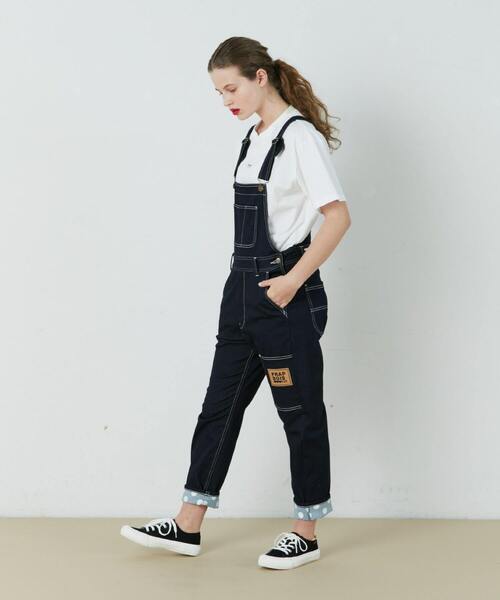 FRAPBOIS（フラボア）の「ムーブデニム オーバーオール（サロペット/オーバーオール・レディース・ネイビー/その他・1/3/2）」の8枚目の写真