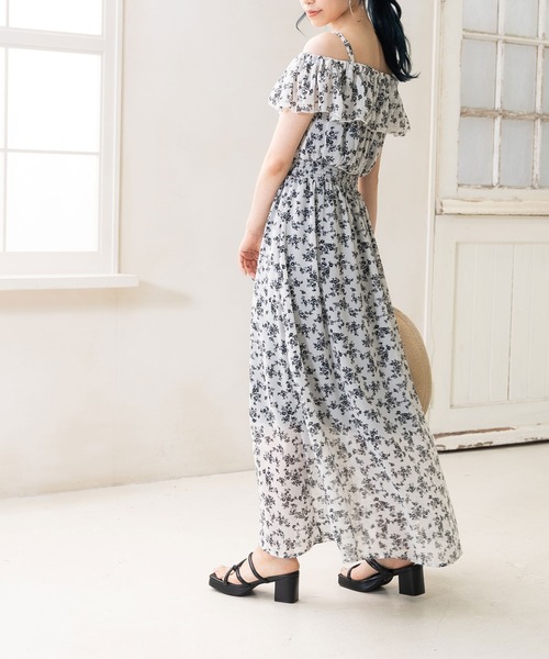 Newlyme(ニューリーミー)の「ウエストシャーリングマキシワンピース(ワンピース・レディース・ホワイト/ベージュ/イエロー/ラベンダー/ブルー系その他/ブラック/ネイビー/ブルー/ブラック系その他/テラコッタ・SMALL/MEDIUM/X-LARGE/LARGE)」の2枚目の写真