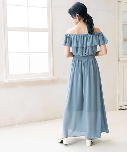Newlyme(ニューリーミー)の「ウエストシャーリングマキシワンピース(ワンピース・レディース・ホワイト/ベージュ/イエロー/ラベンダー/ブルー系その他/ブラック/ネイビー/ブルー/ブラック系その他/テラコッタ・SMALL/MEDIUM/X-LARGE/LARGE)」の20枚目の写真