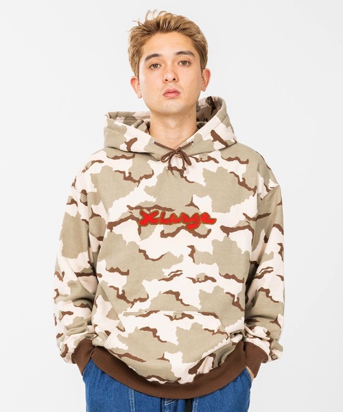 売切れ前に XLARGE CAMO LOGO PULLOVER HOODED SWEAT カモ柄 XLARGE（エクストララージ）の「CAMO PULLOVER HOODED SWEAT