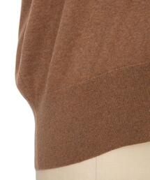 ドゥロワー 18G天竺フリルノースリーブニット Drawer（ドゥロワー