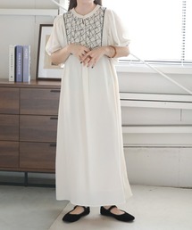 Bab | 【WEB限定】フロント刺繍ワンピース(ワンピース)