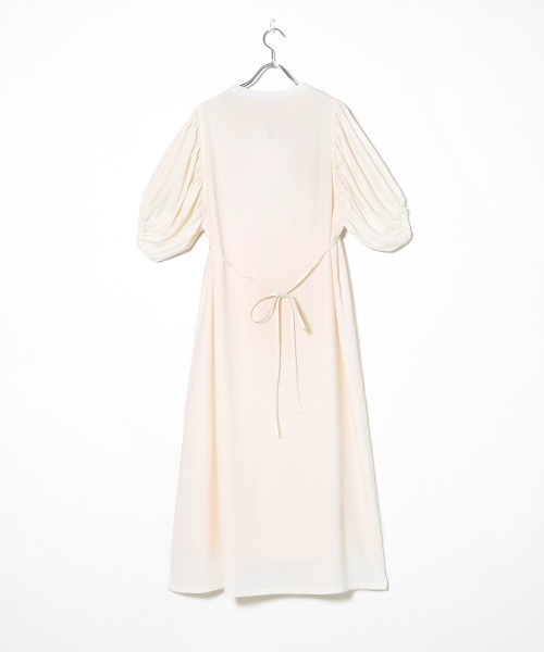 Bab(バブ)の「フロント刺繍ワンピース(ワンピース・レディース・ブラック/ベージュ/アイボリー/ミント・38)」の6枚目の写真