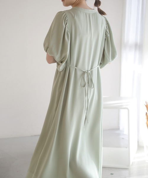 Bab(バブ)の「フロント刺繍ワンピース(ワンピース・レディース・ブラック/ベージュ/アイボリー/ミント・38)」の17枚目の写真