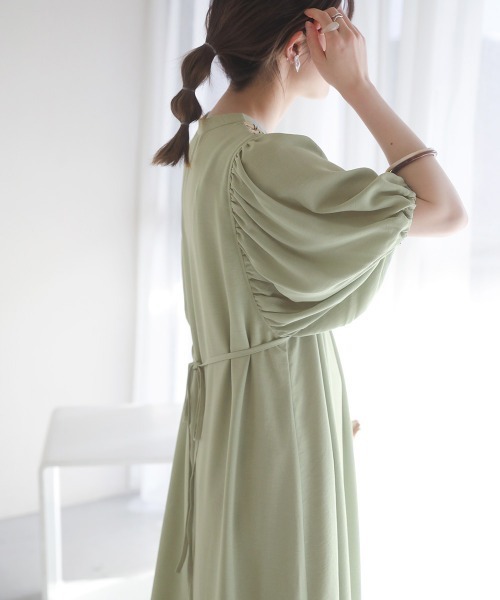 Bab(バブ)の「フロント刺繍ワンピース(ワンピース・レディース・ブラック/ベージュ/アイボリー/ミント・38)」の16枚目の写真