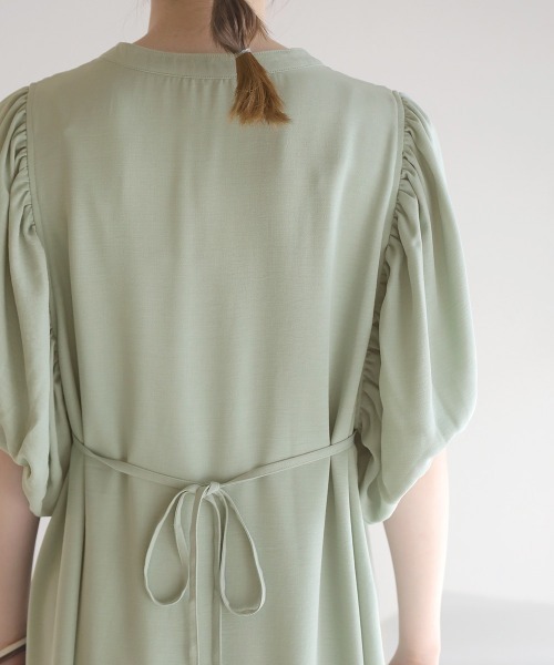 Bab(バブ)の「フロント刺繍ワンピース(ワンピース・レディース・ブラック/ベージュ/アイボリー/ミント・38)」の12枚目の写真