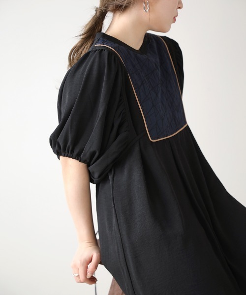 Bab(バブ)の「フロント刺繍ワンピース(ワンピース・レディース・ブラック/ベージュ/アイボリー/ミント・38)」の21枚目の写真