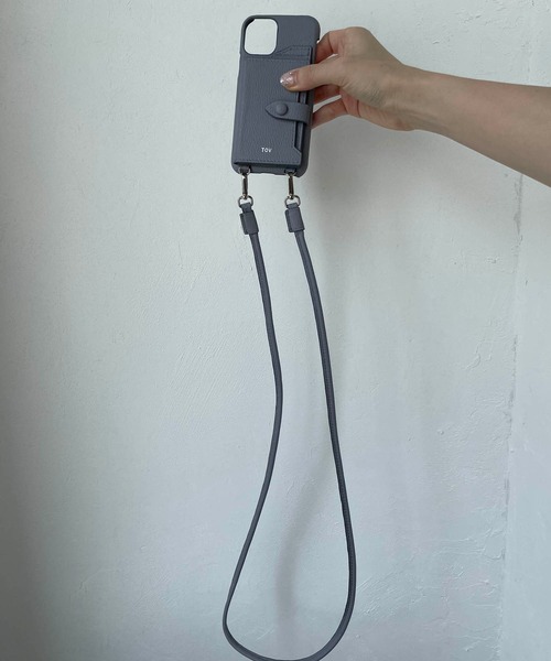 tov（トーヴ）の「【iphone12/12pro対応】ミラーカード付スマホケース（スマホケース/カバー・レディース・ブラック/パープル/アイボリー/グレイッシュベージュ/キャメル/ベージュ/オレンジ/モカ・ONESIZE/FREE）」の20枚目の写真