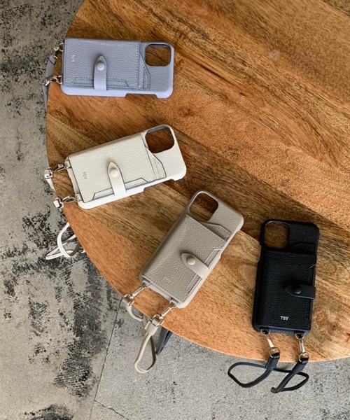 tov（トーヴ）の「【iphone12/12pro対応】ミラーカード付スマホケース（スマホケース/カバー・レディース・ブラック/パープル/アイボリー/グレイッシュベージュ/キャメル/ベージュ/オレンジ/モカ・ONESIZE/FREE）」の21枚目の写真