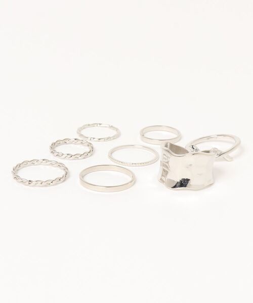 LAC-VERT（ラック・ヴェール）の「ツイストリング8点セット（リング・レディース・シルバー/ゴールド・FREE）」の3枚目の写真