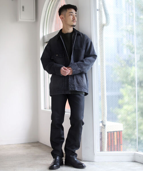 BEAMS（ビームス）の「BEAMS / ルーズ デニム カバーオール（カバーオール・メンズ・ブラック/インディゴブルー・SMALL/MEDIUM/LARGE/X-LARGE）」の7枚目の写真