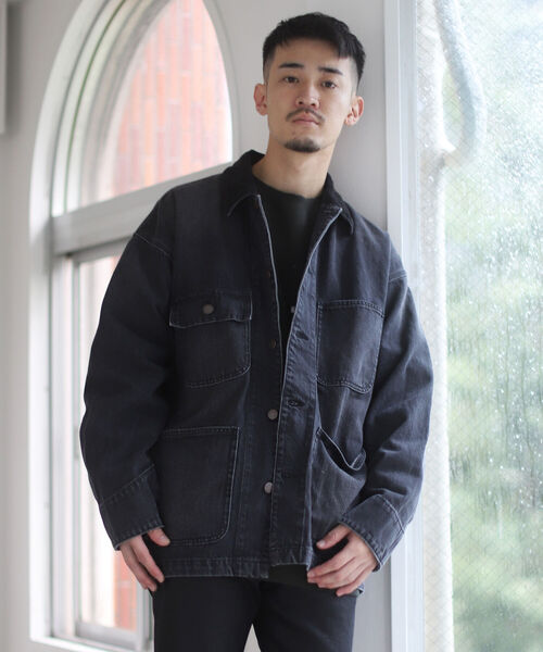 BEAMS（ビームス）の「BEAMS / ルーズ デニム カバーオール（カバーオール・メンズ・ブラック/インディゴブルー・SMALL/MEDIUM/LARGE/X-LARGE）」の17枚目の写真