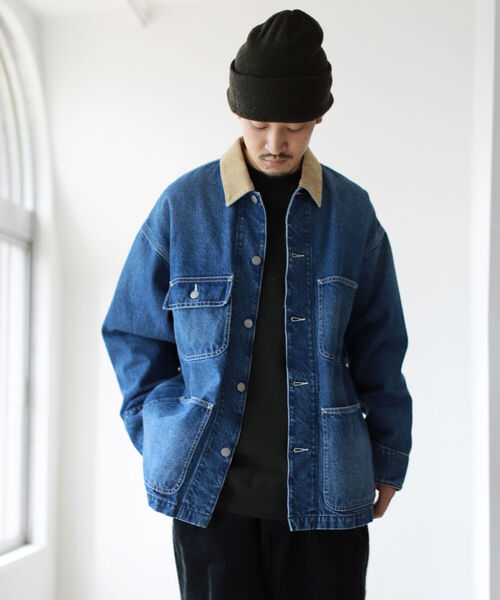 BEAMS（ビームス）の「BEAMS / ルーズ デニム カバーオール（カバーオール・メンズ・ブラック/インディゴブルー・SMALL/MEDIUM/LARGE/X-LARGE）」の13枚目の写真