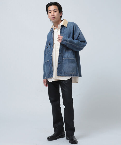 BEAMS（ビームス）の「BEAMS / ルーズ デニム カバーオール（カバーオール・メンズ・ブラック/インディゴブルー・SMALL/MEDIUM/LARGE/X-LARGE）」の11枚目の写真