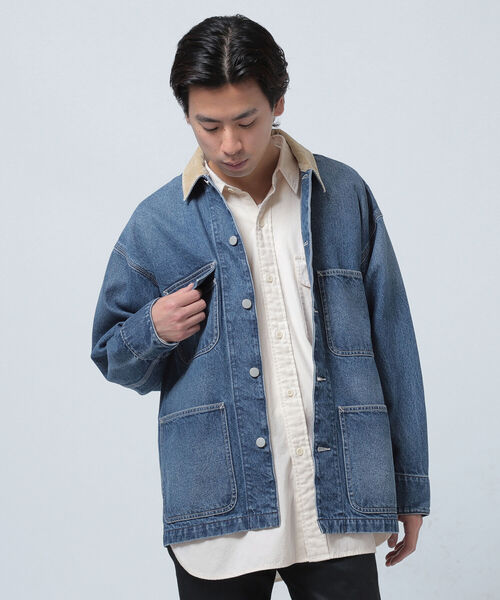 BEAMS（ビームス）の「BEAMS / ルーズ デニム カバーオール（カバーオール・メンズ・ブラック/インディゴブルー・SMALL/MEDIUM/LARGE/X-LARGE）」の20枚目の写真