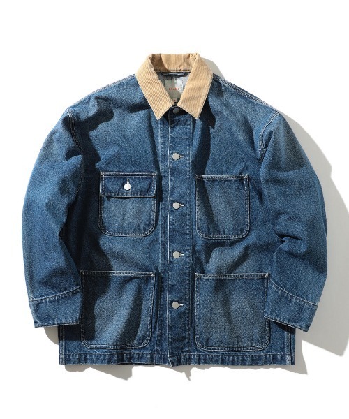 BEAMS（ビームス）の「BEAMS / ルーズ デニム カバーオール（カバーオール・メンズ・ブラック/インディゴブルー・SMALL/MEDIUM/LARGE/X-LARGE）」の2枚目の写真