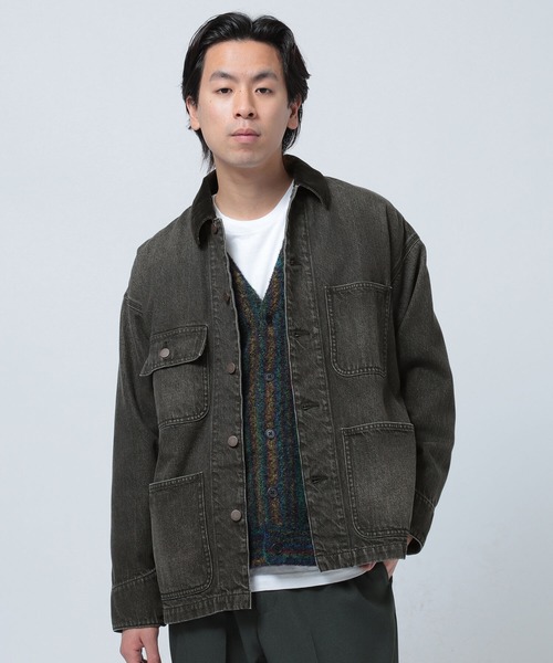 BEAMS（ビームス）の「BEAMS / ルーズ デニム カバーオール（カバーオール・メンズ・ブラック/インディゴブルー・SMALL/MEDIUM/LARGE/X-LARGE）」の3枚目の写真