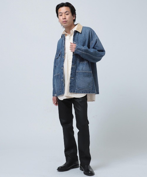 BEAMS（ビームス）の「BEAMS / ルーズ デニム カバーオール（カバーオール・メンズ・ブラック/インディゴブルー・SMALL/MEDIUM/LARGE/X-LARGE）」の18枚目の写真