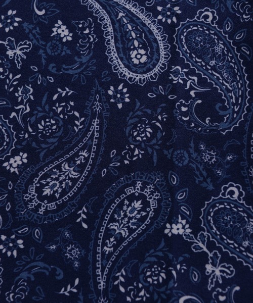 NIDO（ニド）の「【WEARISTA　風早ゆうた×NIDO】総柄シャツ（シャツ/ブラウス・メンズ・ライトグレー/ベージュ/ネイビー/オレンジ/マルチ・MEDIUM/LARGE）」の6枚目の写真