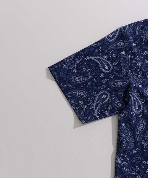 NIDO（ニド）の「【WEARISTA　風早ゆうた×NIDO】総柄シャツ（シャツ/ブラウス・メンズ・ライトグレー/ベージュ/ネイビー/オレンジ/マルチ・MEDIUM/LARGE）」の17枚目の写真