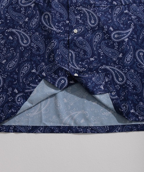 NIDO（ニド）の「【WEARISTA　風早ゆうた×NIDO】総柄シャツ（シャツ/ブラウス・メンズ・ライトグレー/ベージュ/ネイビー/オレンジ/マルチ・MEDIUM/LARGE）」の22枚目の写真