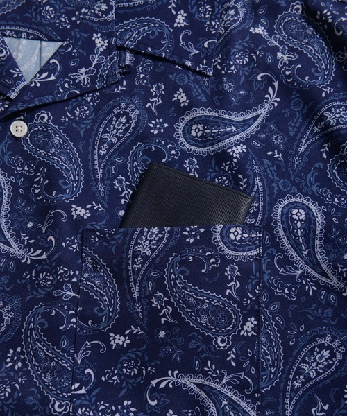 NIDO（ニド）の「【WEARISTA　風早ゆうた×NIDO】総柄シャツ（シャツ/ブラウス・メンズ・ライトグレー/ベージュ/ネイビー/オレンジ/マルチ・MEDIUM/LARGE）」の18枚目の写真