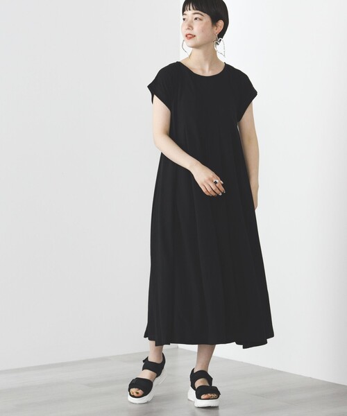 BEAMS HEART（ビームスハート）の「BEAMS HEART / タック フレアワンピース（ワンピース・レディース・ネイビー/オリーブ/オレンジ/ブラウン/ブラック・FREE）」の22枚目の写真