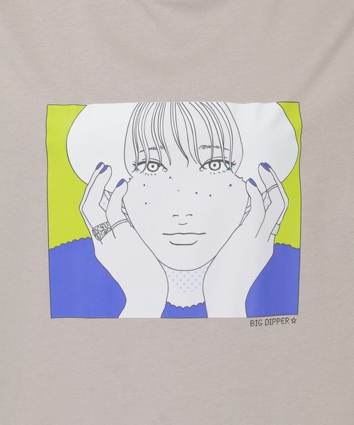 ikka(イッカ)の「Kisaコラボ BIG DipperプリントT(Tシャツ/カットソー・レディース・オフホワイト/ライトグレー・M/L/S)」の13枚目の写真